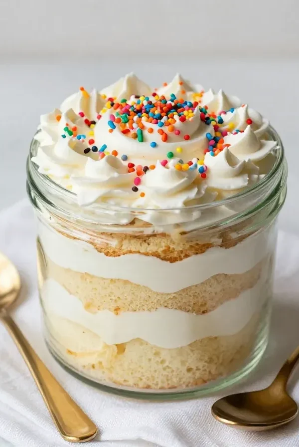 Mini cakes en frasco con glaseado