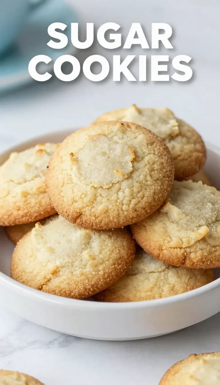 Galletas de azúcar de vainilla recién horneadas en una bandeja.