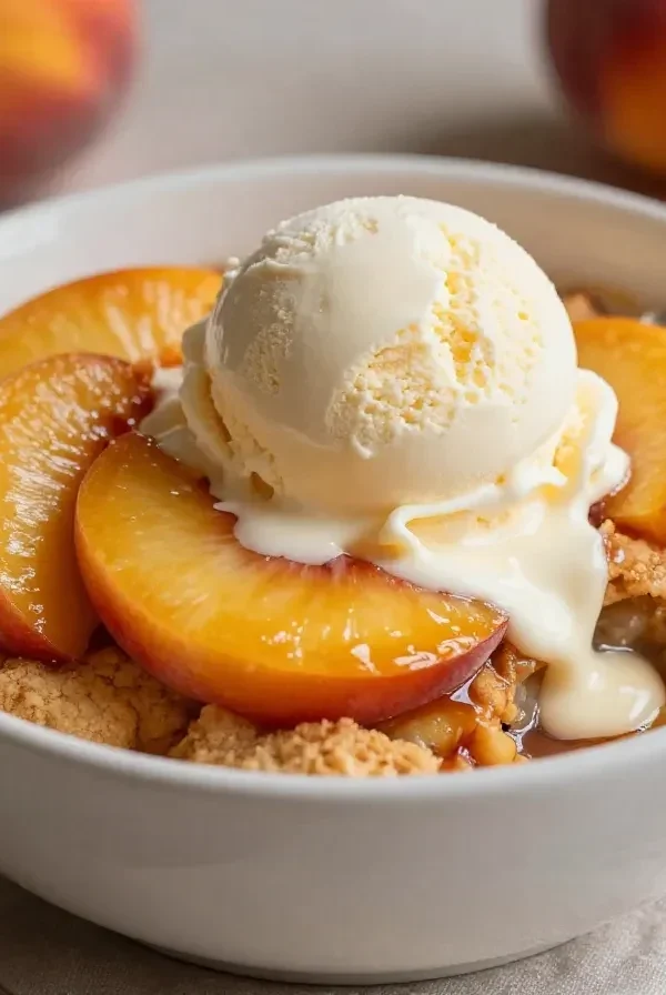 Deliciosa y sencilla receta de cobbler de durazno estilo sureño