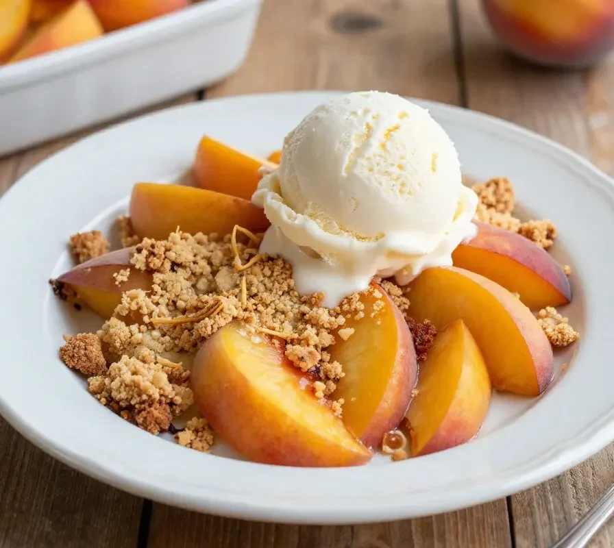 Vegan Peach Cobbler