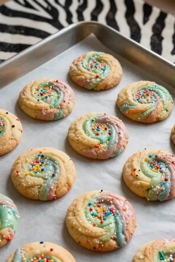 Receta viral de galletas de pastel de puntos | Fácil y rápida