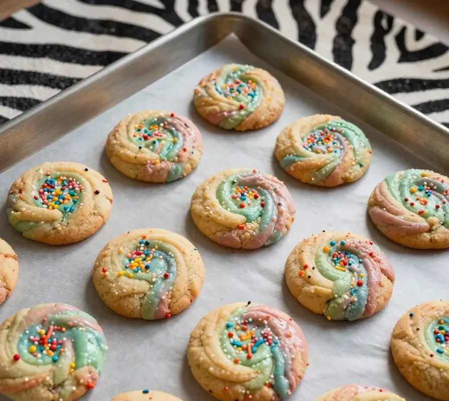 Receta viral de galletas de pastel de puntos | Fácil y rápida